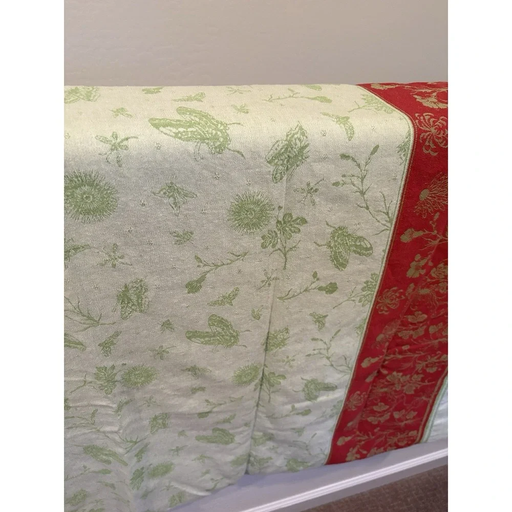 Williams Sonoma Butterfly Jacquard Spring Tablecloth‎ 70x90